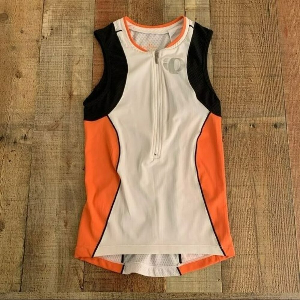 Pearl Izumi womens athletic workout half zip elite singlet tank top -XS